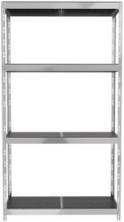 AR Shelving Kültéri fém polcos állvány, 180×100×38 cm, 4 szint, 100 kg/polc, szürke