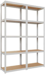 AR Shelving Fém polcos állvány konfigurálható AR Style D-Carbon fehér 2 db készlet