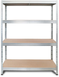 AR Shelving RIVET PRO nagy teherbírású állvány, 180×120×45 cm, 4 szint, forgácslap polccal, 360 kg/polc, horganyzott