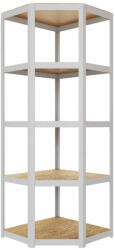 AR Shelving RIVET sarokpolc állvány, 198×70×40 cm, 5 szint, 70 kg/polc