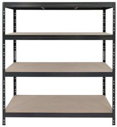 AR Shelving RIVET PRO nagy teherbírású állvány, 180×150×45 cm, 4 szint, forgácslap polccal, 360 kg/polc, antracitszürke