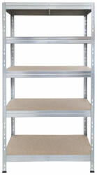 AR Shelving RIVET PRO nagy teherbírású állvány, 252×90×60 cm, 5 szint, forgácslap polccal, 260 kg/polc, kék/horganyzott