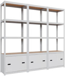 AR Shelving AR Style Set 18 - Niedrige Türen 198x210x40 - 5L, 198×210×40 cm, 5 szint