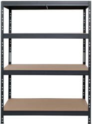 AR Shelving RIVET PRO nagy teherbírású állvány, 180×120×45 cm, 5 szint, forgácslap polccal, 360 kg/polc, antracitszürke