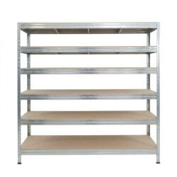 AR Shelving RIVET PRO nagy teherbírású állvány, 252×180×60 cm, 6 szint, forgácslap polccal, 260 kg/polc, horganyzott