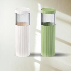 Viyogo Set 2 pahare pentru pasta/periuta de dinti, 20 x 6 cm, 1 x alb - 1 x verde