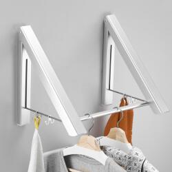 Viyogo Suport pliabil pentru uscare haine din aliaj de aluminiu, 40 x 32.5 x 30 x 4.5 cm, argintiu