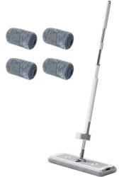 Viyogo Mop pliabil cu 4 lavete microfibra si cu sistem de uscare, rotativ 360°, 137 x 45 x 11 cm