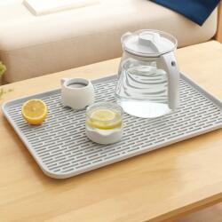 Viyogo Suport pentru scurgere pahare/tacamuri, 38 x 22.4 x 2.3 cm, alb Uscator vase