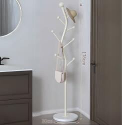 Viyogo Cuier pentru haine in forma de S, 7 carlige, otel carbon, 178 x 30 cm, alb