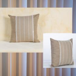 Viyogo Set 2 perne decorative, husa detasabila, poliester, 40 x 40 x 10 cm, maro deschis