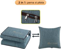 Viyogo Perna / pilota multifunctionala 2 in 1, 40 x 40 x 10 cm sau 110 x 150 cm, verde