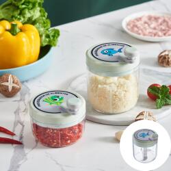 Viyogo Tocator mecanic pentru fructe si legume, 3 cutite, 400 ml Masina de tocat manual