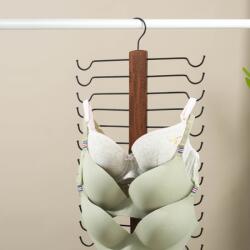 Viyogo Umeras pliabil din lemn si otel cu 12 suporturi pentru sutien, 53.5 cm x 30 cm