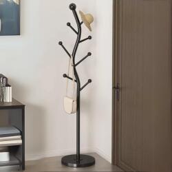 Viyogo Cuier pentru haine in forma de S, 7 carlige, otel carbon, 178 x 30 cm, negru