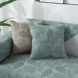 Viyogo Perna decorativa din bumbac, husa detasabila, umplutura poliester, 50 x 50 x 10 cm, verde