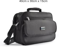 Viyogo Geanta pentru barbati de serviciu, poliester, negru, 40x15x30 cm
