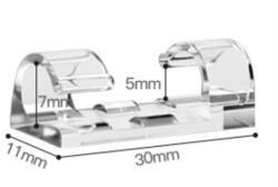 Viyogo Set 20 de suporturi autoadezive pentru organizare cablu de 4-6mm, 30 x 11 mm
