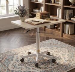 Viyogo Masuta portabila cu inaltime ajustabila 60 - 80 cm, piston pneumatic, blat MDF 60 x 40 cm, alb Suport laptop