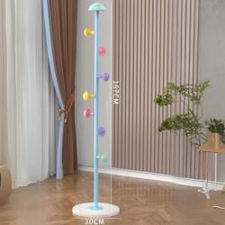 Viyogo Cuier pentru haine, 7 carlige in forma de ciuperca, otel carbon, 167 x 30 cm, albastru