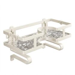 Viyogo Suport autoadeziv pentru depozitare articole baie, montare deasupra vasului de toaleta, 32 x 14.2 x 16.5 cm, alb Raft