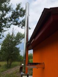  Cos de fum din inox izolat complet echipat D180 X L 7m(kit+6segmenti)