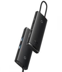 Baseus Docking station Baseus Lite WKQX050101 USB-C HDMI 4K USB 3.0 PD negru (WKQX050101)