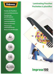Fellowes Lamináló fólia, A4, 100 mikron, fényes, 100 db/doboz, Fellowes® (5351111) - azellato