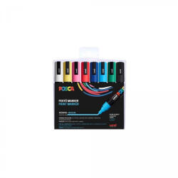 uni Dekormarker 1, 8-2, 5mm, Uni Posca PC-5M 8 db-os készlet (2UPC5M8DB) - azellato