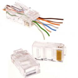Emtex Mufa RJ45 UTP cat. 6 passthrough (100 buc) - EMTEX "EMT-PR6-UTP (EMT-PR6-UTP)