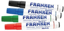 Franken Táblamarker készlet, 1-3mm, kerek, antibakteriális mágneses, Z1703 Franken 4 klf. Szín (Z1703) - azellato