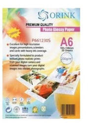 Orink Fotópapír Pp A6, S 260g. 20lap fényes Orink (P691260S20) - azellato