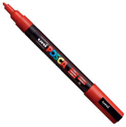 uni Dekormarker 0, 9-1, 3mm, Uni Posca PC-3M piros (2UPC3MP) - azellato