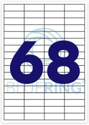 BLUERING Etikett címke, 48, 5x16, 9mm, 100 lap, 68 címke/lap Bluering® (BRET135) - azellato