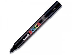 uni Dekormarker 1, 8-2, 5mm, Uni Posca PC-5M fekete - azellato