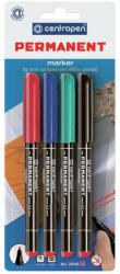 Centropen Alkoholos marker készlet, 1mm, M, Centropen 2846 bliszteres, 4 klf. szín (628460404) - azellato