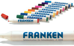 Franken Táblamarker készlet, 2-6mm, kerek, antibakteriális, Z1901 Franken 10-es klt (Z1901) - azellato