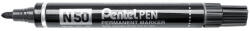 Pentel Alkoholos marker fém testű 4, 3mm kerek hegyű N50-AE Pentel Extreme fekete (N50-AE)