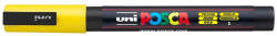 uni Dekormarker 0, 9-1, 3mm, Uni Posca PC-3M sárga (2UPC3MS) - azellato