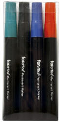 Foroffice Alkoholos marker Foroffice, kerek hegyű hegyű, 1, 5-3mm, 4 db-os készlet, (17912)