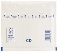 Bluering Légpárnás tasak CD szilikon külső méret 200x175mm, belső méret 180x165mm, Bluering® fehér (LEGPFHCD) - azellato