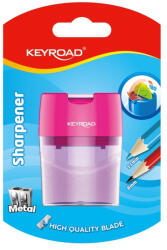 Keyroad Hegyező 2 lyukú tartályos, fedeles, fém belsővel Keyroad Robby vegyes színek (KR971264) - azellato