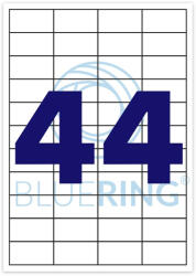 BLUERING Etikett címke, 48, 5x25, 4mm, 100 lap, 44 címke/lap Bluering® (BRET133) - azellato