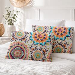 Kotonia Home Set 2 perne matlasate Kotonia Home - 50x70 cm, 630 gr/buc, decor floral 011 (126220)