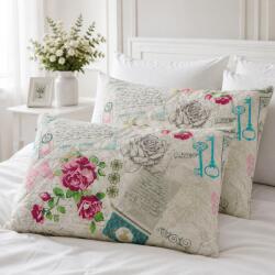 Kotonia Home Set 2 perne matlasate Kotonia Home - 50x70 cm, 630 gr/buc, decor floral 013 (126222)