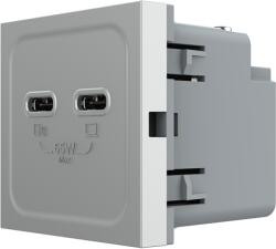 LIVOLO Modul priza dubla 2 x USB tip C, 2M, 65W, Livolo (1688)