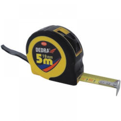 Dedra mérőszalag 8 m 1 stoppos gumirozott PVC tartóval (M882P)