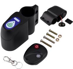 SpectrumPoint Alarma pentru bicicleta SpectrumPoint®, telecomanda, senzor de miscare, ABS, 105dB, negru (SP-20)