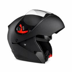 Fixato Casca Moto/Scuter Flip-Up FIXATO, Viziera Dubla, Protectie UV, Negru, XL 60-61cm (gm-flip-2-negru-XL)