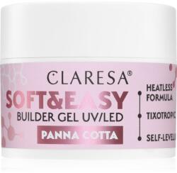 Claresa Soft&Easy Builder Gel основно гел покритие за нокти цвят Panna Cotta 12 гр